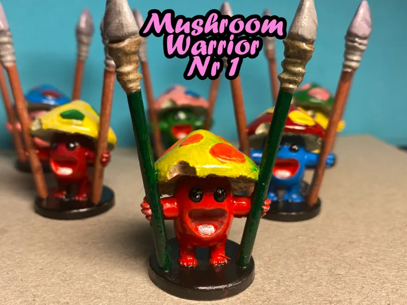 Mushroom Warrior Miniature nr 1