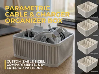 Parametric Cable & Charger Organizer