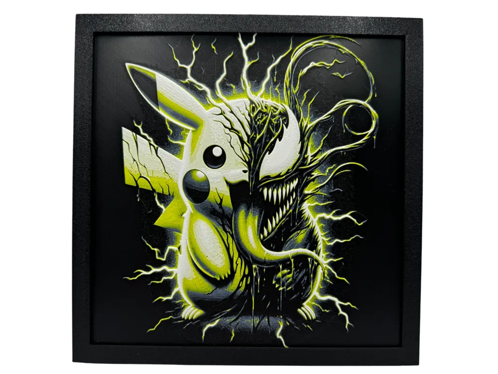 Venomized Pikachu - Pokemon Hueforge