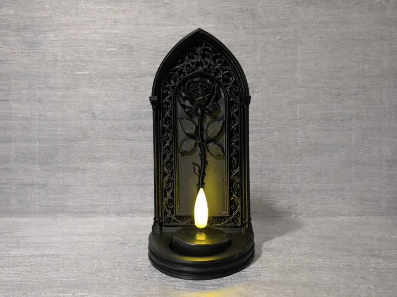 Gothic Rose Arch Tealight Sconce