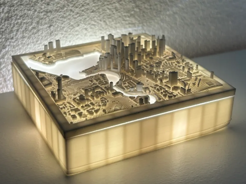3D Singapore City Light