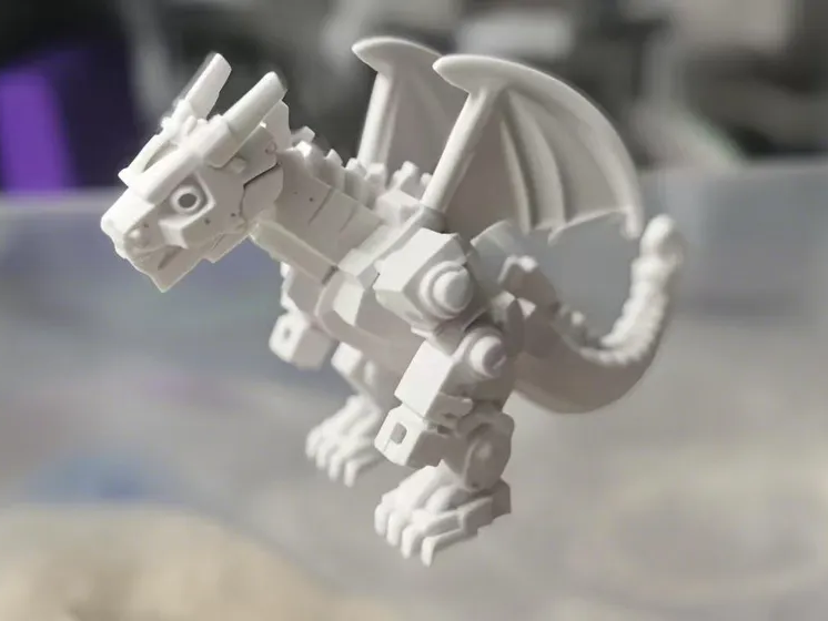 Tiny cyber dragon block style