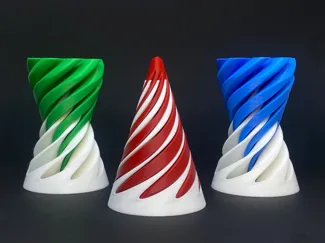 Spiral - Kegel / unmöglicher Durchgang
