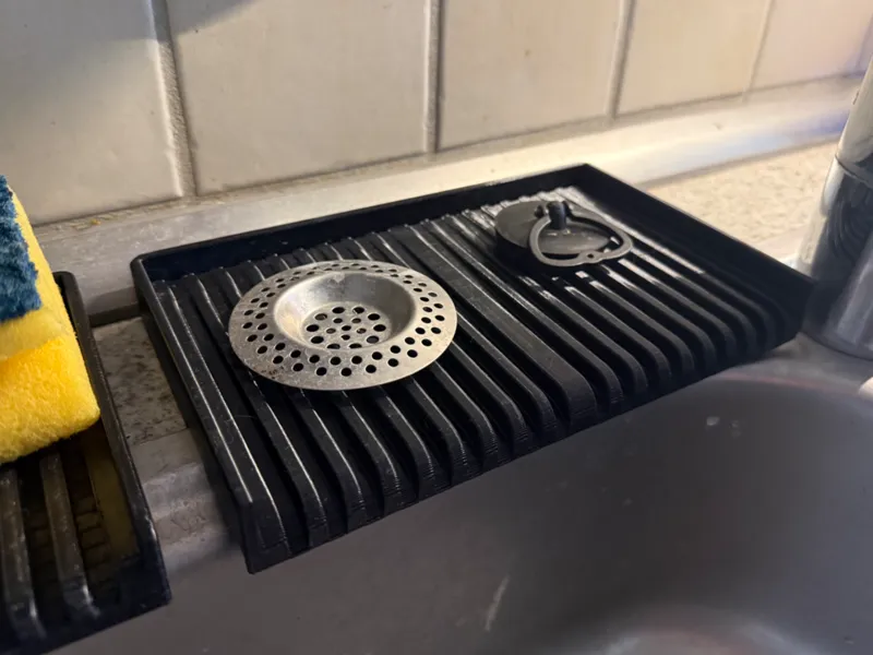 Waschbecken Ablage für Schwamm Stöpsel etc.