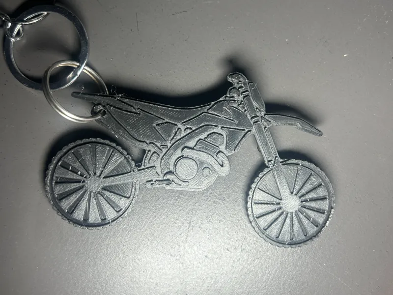 keychain motorcyckle motorbike cross dirtbike bike