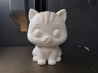 Chibi Baby Cat – Mini Kawaii Kitten Figure