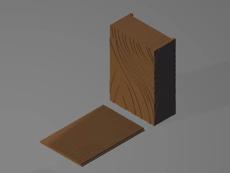 Textured wooden box