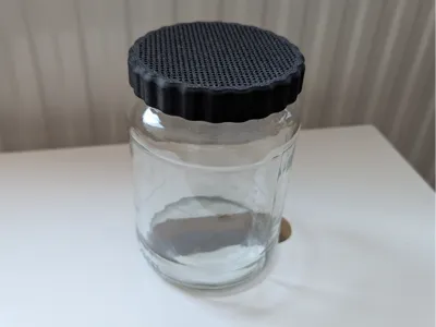 Sprouting lid for european (TO82) canning jars