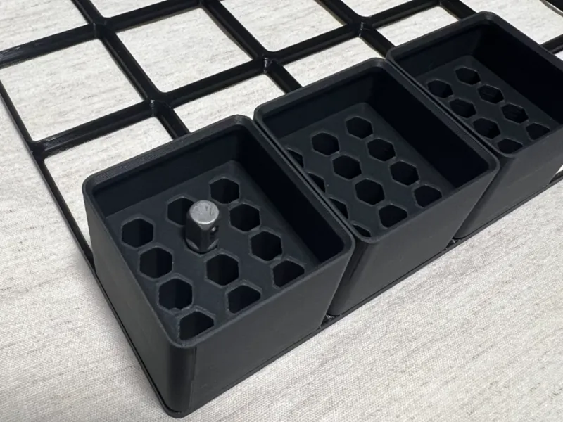 Gridfinity Hex Bit Organizer Stackable
