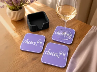 Modern Coaster Set - Cheers Edition