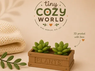-Tiny Cozy World- Macetero doble