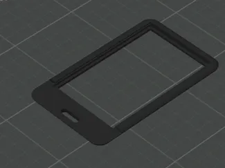 PORTA BADGE ANTERIORE PER 2 TESSERE