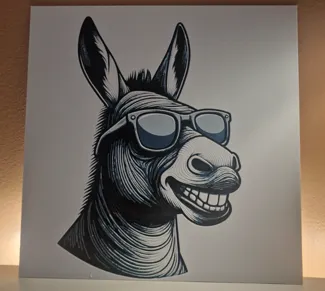 Smiling Donkey Hueforge