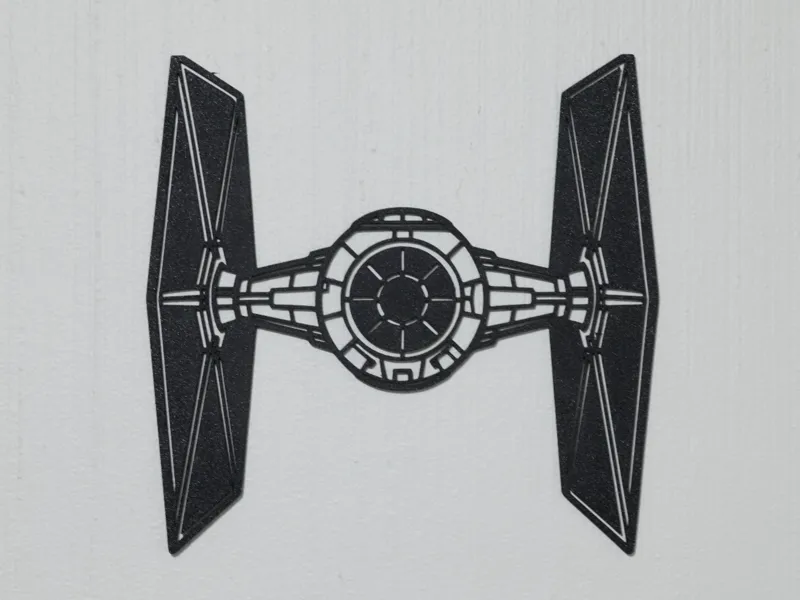 2D Wall Art Of TIE Fighter ( SMALL ) 