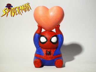 Spider-Man Holding a Heart (Valentine's Gift Toy)