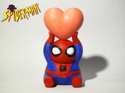 Spider-Man Holding a Heart (Valentine's Gift Toy)