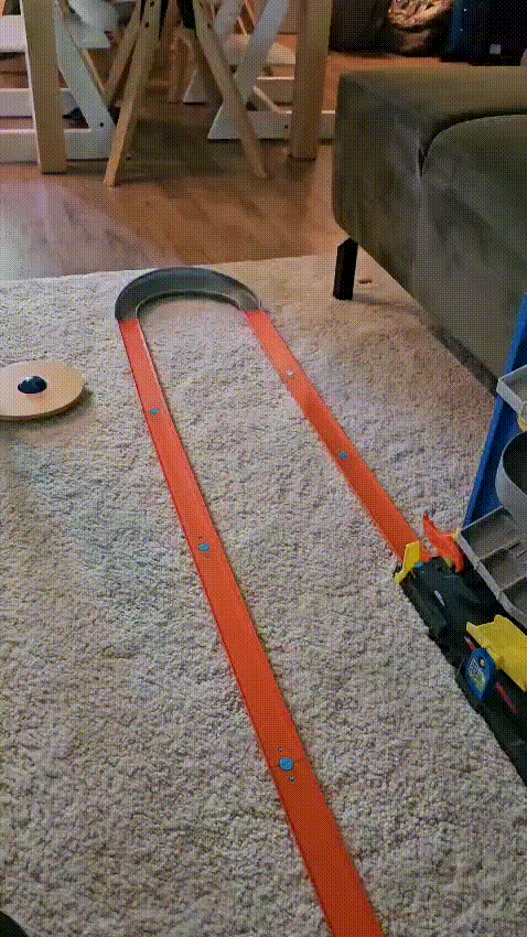 180 Degree Curve Extension for 1:64 Toy Car Tracks