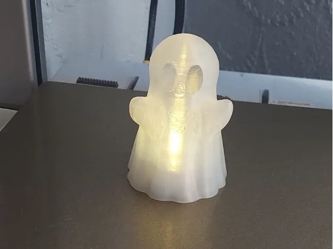 Ghostly LED Tealight Cover - Cute Halloween Ghost