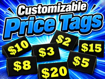 Customizable Vendor Price Tags