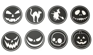 Halloween Coasters Set