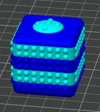 Cube fidget sensoriel en braille — photo 4