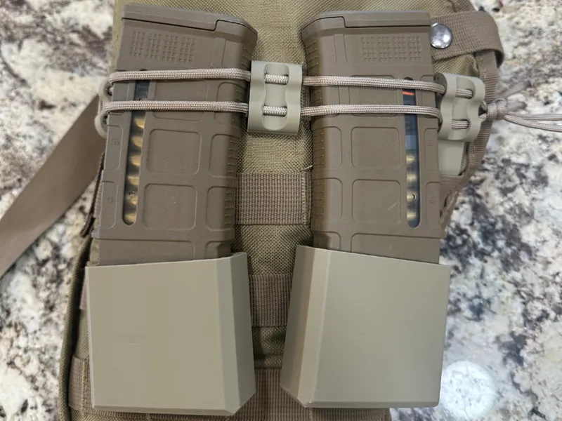 Belt/Molle Clip Pmag pouch with detents.