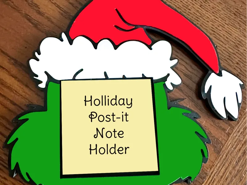 Grinch Post-it note holder
