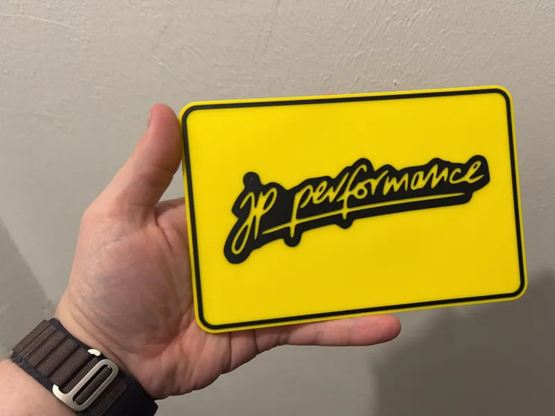 Ortsschild mit JP-Performance Logo