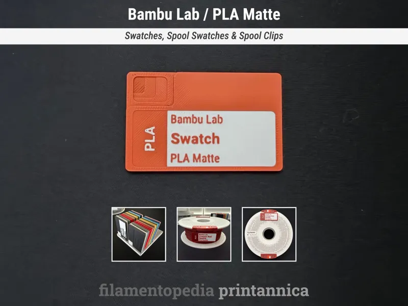 Bambu Lab - PLA Matte - Filamentopedia Swatches