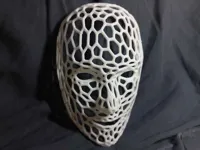 Masque visage humain style Voronoi — photo 2