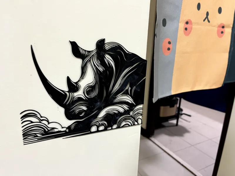 Wall Art Modern Art Rhino 