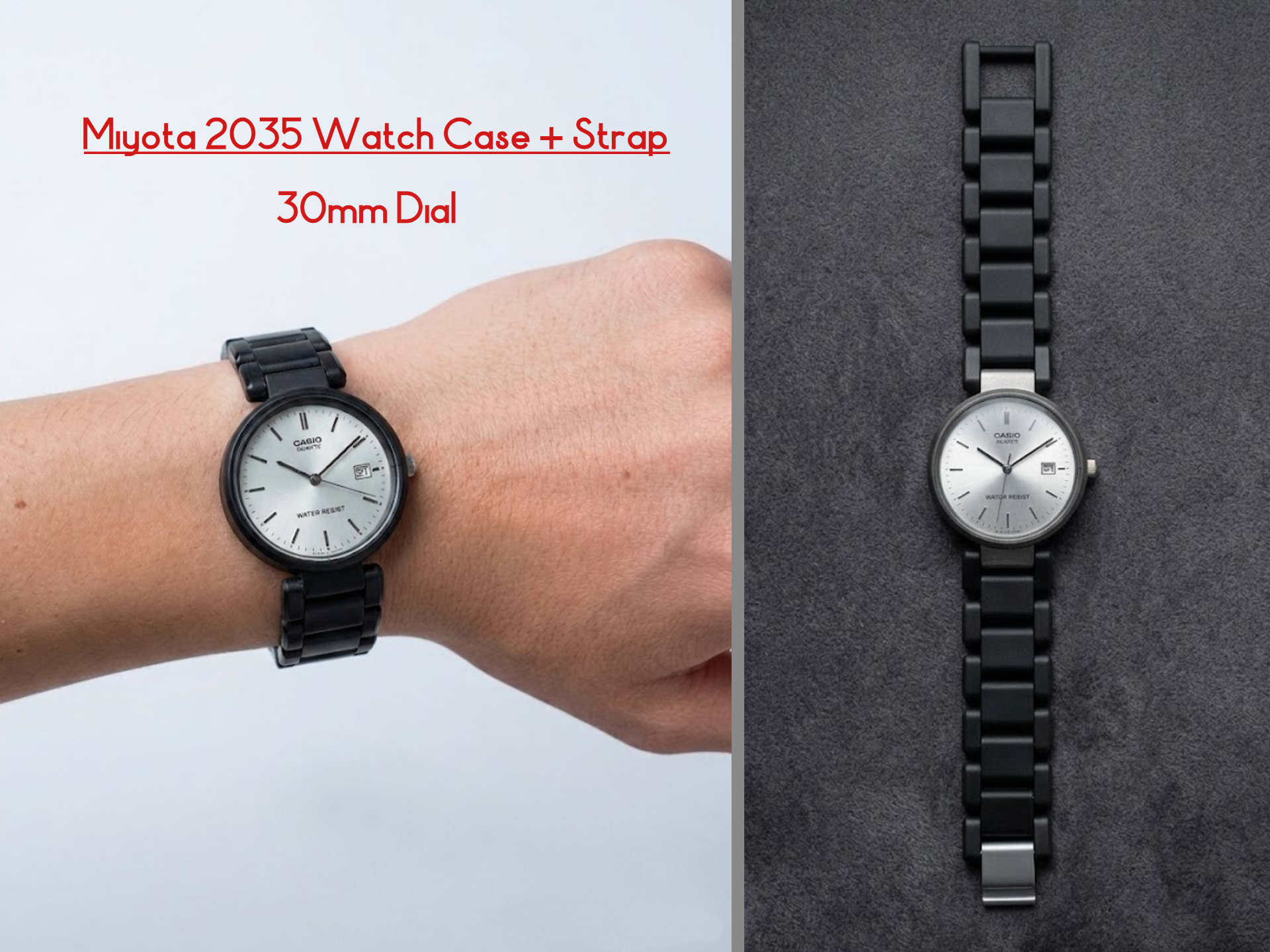 DIY Watch | Watch Case + Strap|Miyota 2035