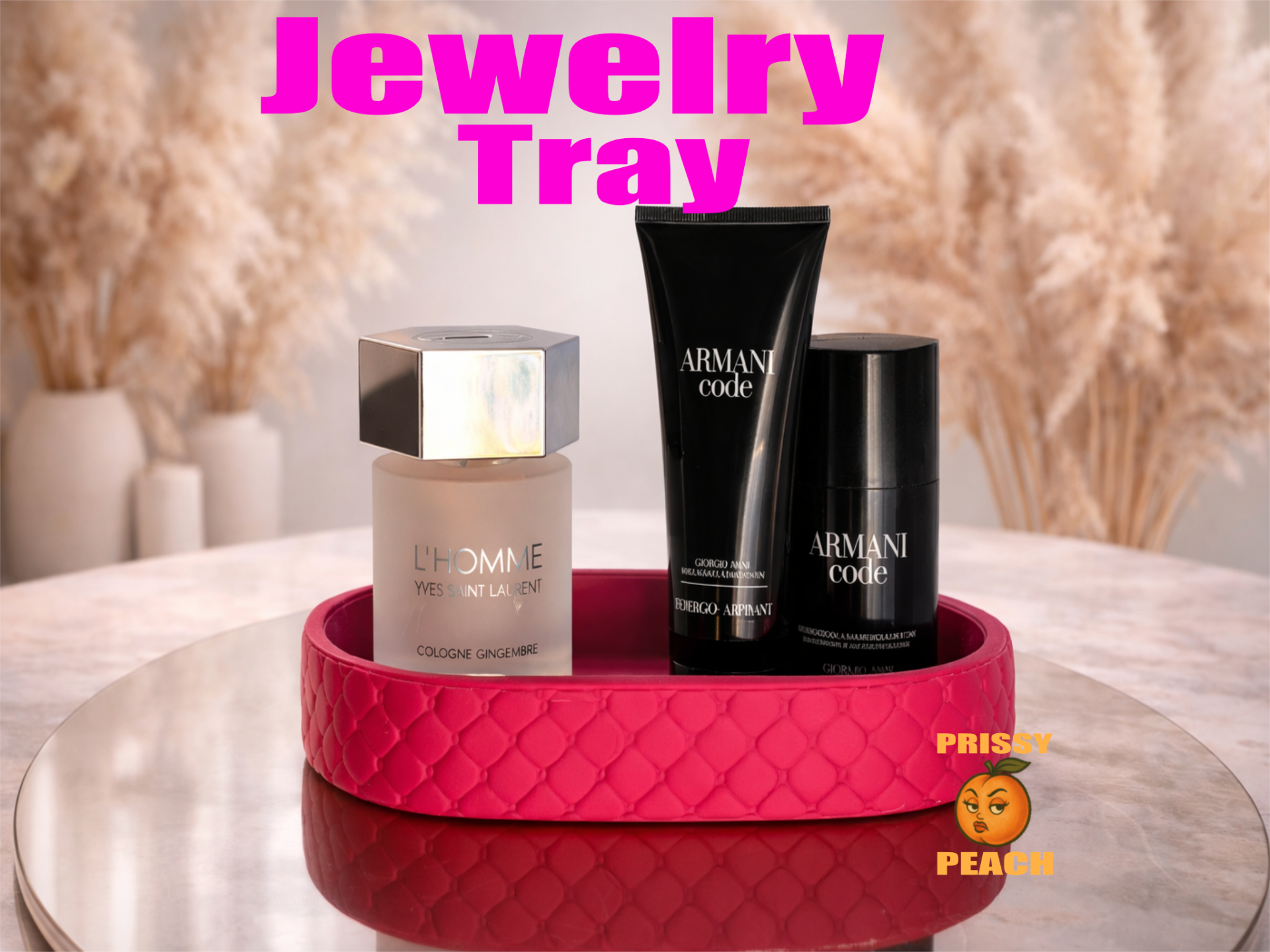 Aesthetic Jewelry Tray – Quilted Minimal Decor