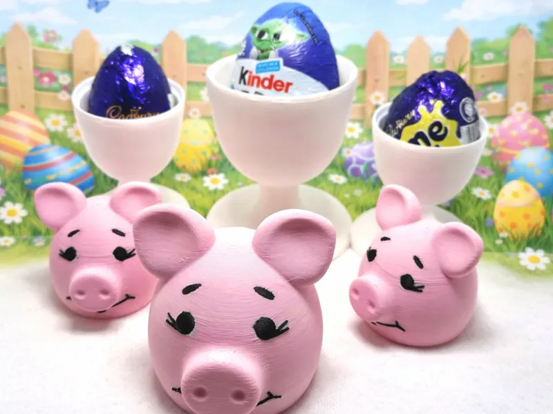 little pigs chocolate egg cosy kinder & cream egg