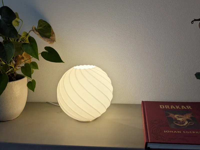 Swirl Sphere Lamp for Bambu LED Kit