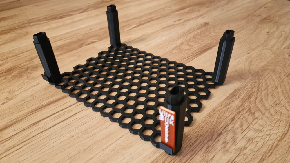 Filament spool roll storage rack with label - Free 3D Print Model ...