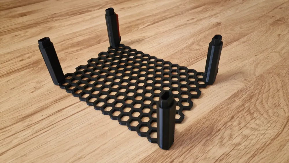 Filament spool roll storage rack with label - Free 3D Print Model ...