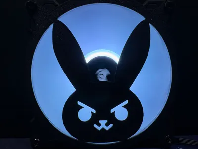 D.Va Overwatch 120mm Fan Grill
