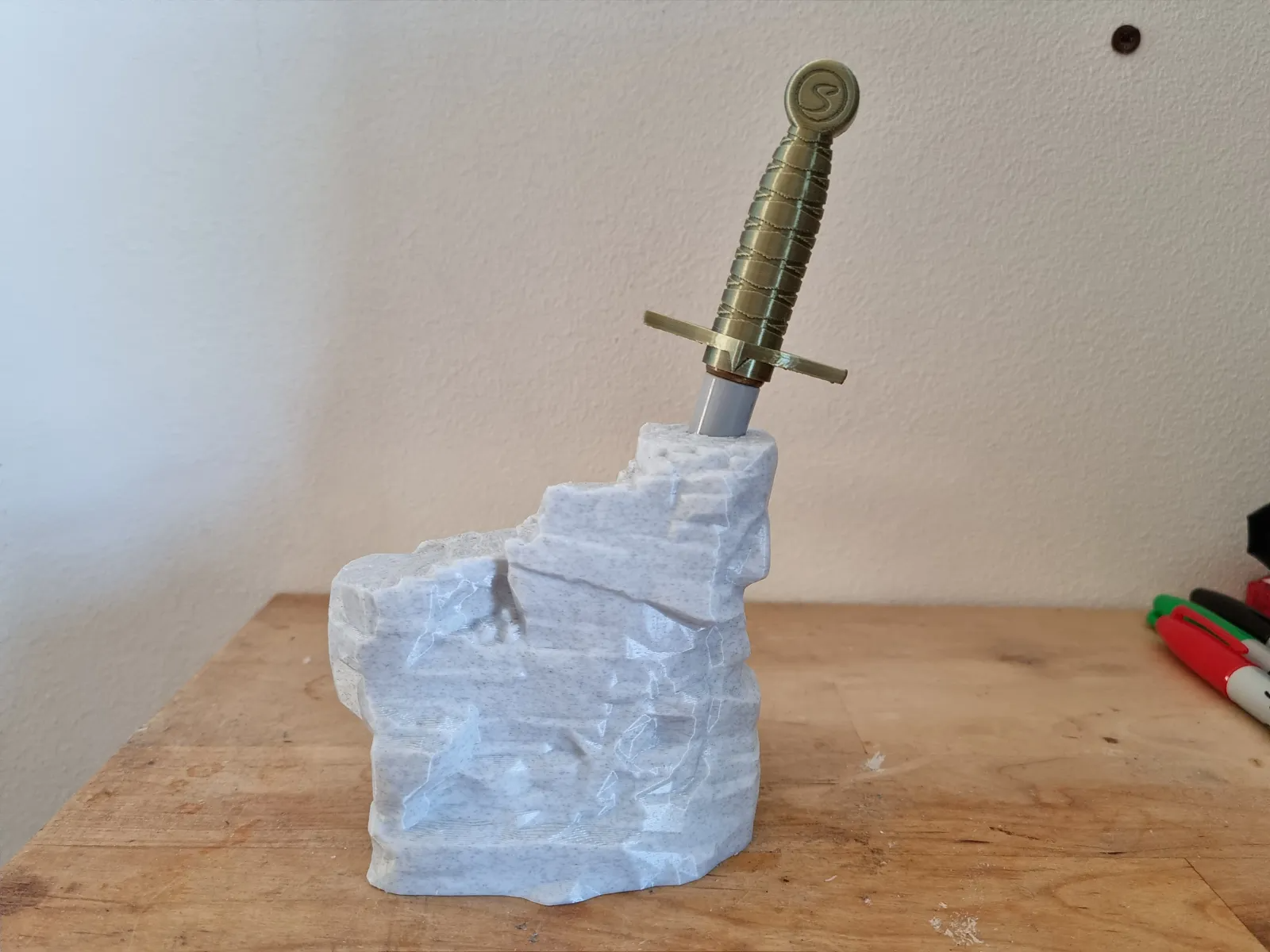 Sharpie In The Stone 3D model