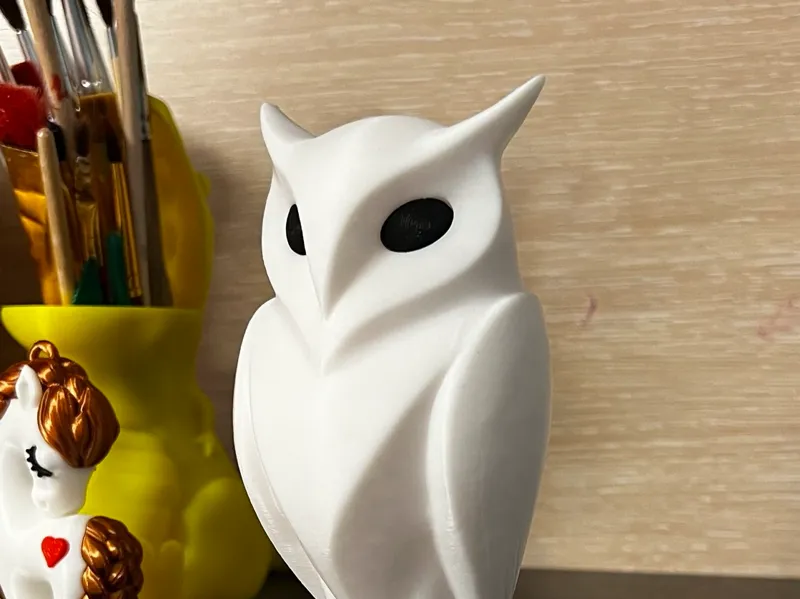 Modern Minimal Owl - Separated Eyes