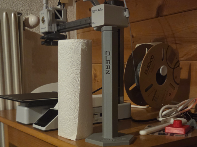 Hexagonal Kitchen Towel Holder A1 mini Compatible