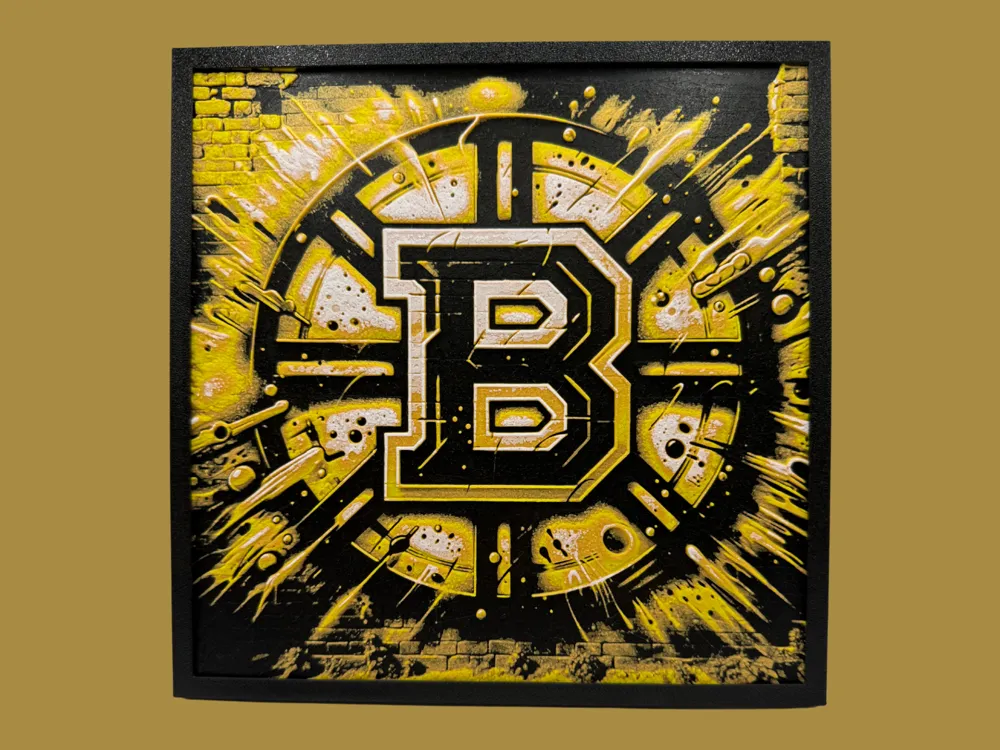 Boston Bruins - Graffiti Logo - Hueforge