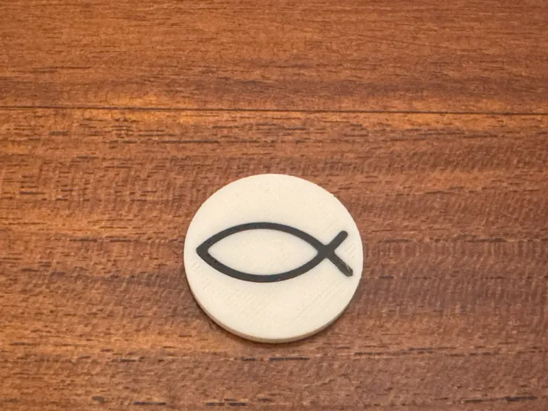 Einkaufswagen-Chip christlicher Fisch