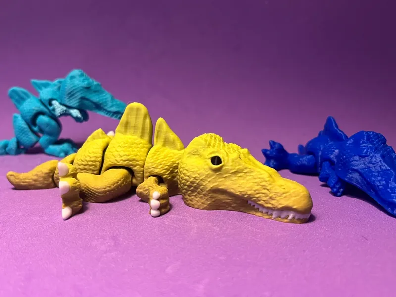 Articulated Spinosaurus With scales