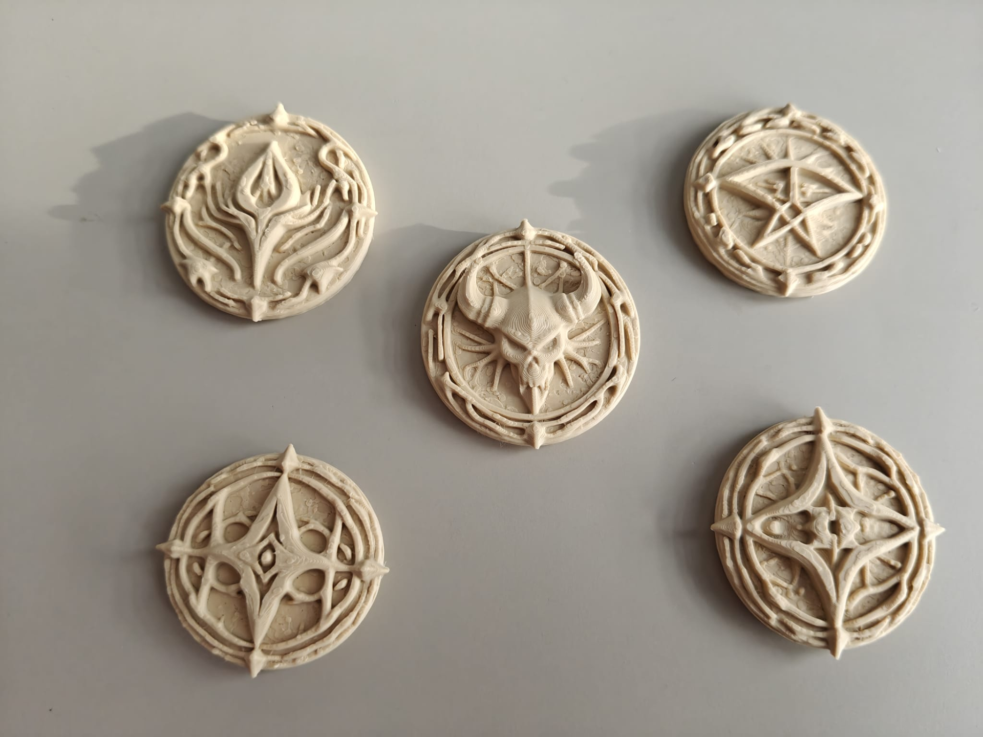 DnD infernal coin set prop