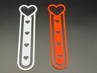 Heart bookmark - Valentine's Day