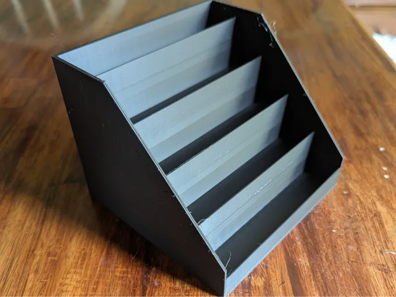 Simple 5 Tier N64 Game Cart (in protector) Stand