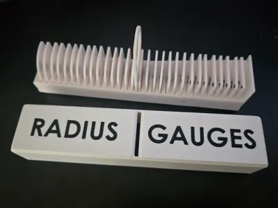 Radius Gauge Container Lid