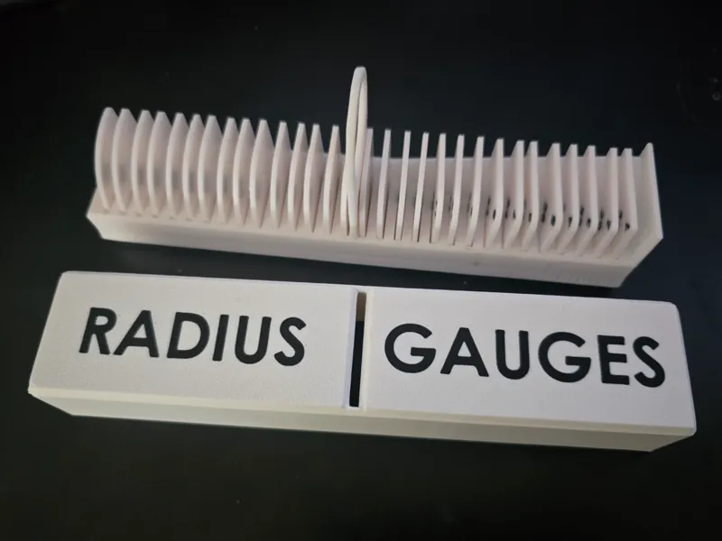 Radius Gauge Container Lid