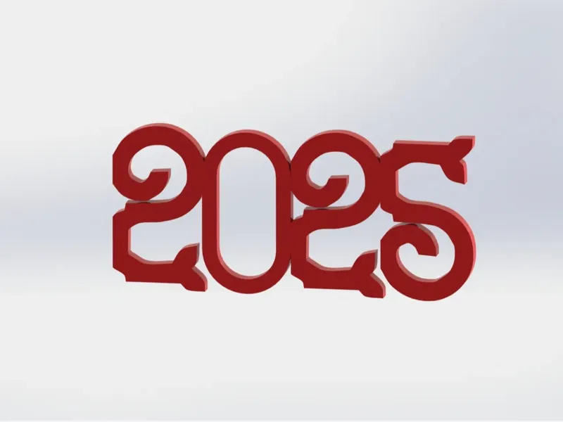 2025蛇年乙巳字形冰箱贴